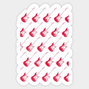 ELECTRIC GUITAR PATTERN Sticker